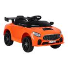 Mini Carro Carrinho Elétrico Infantil Gt4 Motor 12v Laranja Música Usb controle Remoto - Bang Toys