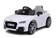 Mini Carro Elétrico 6v Audi TTRS Infantil Bateria Branco Controle Remoto