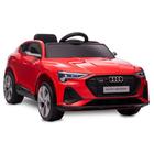 Mini Carro Elétrico Audi E-Tron Sportback Bandeirante Vermelho 12V 2674 3+