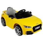 Mini Carro Elétrico Bel Brink Audi TT RS R/C Amarelo 12V 3+ 921705