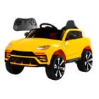 Mini Carro Eletrico Infantil 12v Com Controle Amarelo