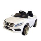 Mini Carro Elétrico Infantil 6v C/ Controle Remoto Branco - Way