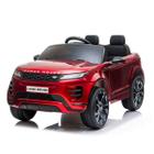 Mini Carro Elétrico Infantil Criança 12V Land Rover Evoque Controle Remoto Vermelho Brinqway BW-128