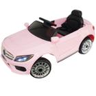 Mini Carro Elétrico Infantil Criança 6V com Controle Remoto Importway Mercedes Rosa BW-007-RS