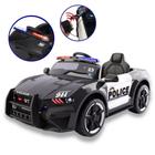 Mini Carro Elétrico Infantil Polícia Com Controle Remoto 12v