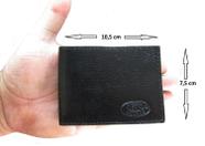 Mini Carteira De Couro Compacta Masculina