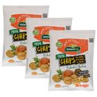 Mini Chips Vegano, Sem Glúten Cebola e Salsa Natural Life contendo 3 pacotes de 35g cada