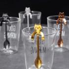 Mini Colher de Gatinho Em Aço Inox para Chá/Café 11,5cm - Asia Golden