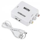 Mini conversor de vídeo hdmi para av rca - storm