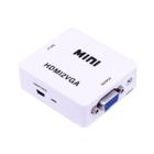 Mini Conversor Hdmi Para Vga Compatível com Monitor Vídeo Game Pc Notebook 1080p USB