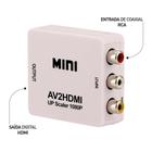 Mini Conversor Vídeo Composto (Rca) Para Hdmi