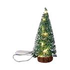 Mini Decorações De Árvore De Natal Luzes Led Pinho Agulha Árvore Natal Cedro Verde Ornamento De Mesa