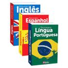 Mini Dicionário Rideel Inglês Português e Espanhol - Kit 3 Volumes
