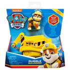 Mini Figura e Veiculo 11Cm Patrulha Canina Rubble Bulldozer - SUNNY