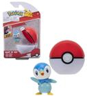 Mini Figura Pokémon Piplup Com Pokebola Clip'N'Go - Wave 7 - Sunny - 2606