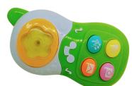 Mini Fone Telefone Infantil Para Bebê A Pilha Musical Som e Luzes