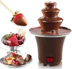 Mini Fonte Cascata de Chocolate Derretimento com Aquecimento Maquina Chocolate Fondue