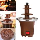 Mini fonte de chocolate três camadas elétrica máquina fusão chocolate - FONTE FONDUE