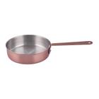 Mini Frigideira Inox Bronze Servir Decorar Bistrô 11,5Cm