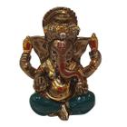 Mini Ganesha De Resina Verde 5Cm - Balisun