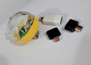 Mini globo de festa luz de led para usb com adaptador para celular