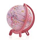 Mini Globo Terrestre Giacomino Pink Zoo 16 Cm - Tecnodidattica - 0316GIPZPB00P0DB