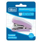 Mini Grampeador G101 com Extrator 12 Folhas Lilás - Tilibra