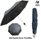 Mini Guarda Chuva Preto Cabo Reto