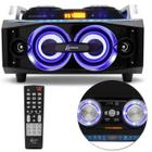 Mini Hi-Fi System Bluetooth Lenoxx MS 8300 150W RMS USB SD RCA FM Com Controle Preto