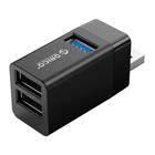 Mini Hub USB3.0/2.0 3 em 1 - MINI-U32 - Preto - Orico