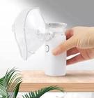 Mini Inalador Nebulizador Silencioso Ultrassónico 10cm Portátil Mesh Nebulizer Sem fio Branco - GMT66 Infantil e Adulto
