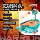 Mini Jogo de Basquete Infantil Com Lançador Brinquedo Interativo e Educativo