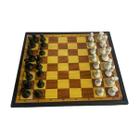 Zdcdy Conjunto de xadrez de madeira, conjunto de xadrez portátil