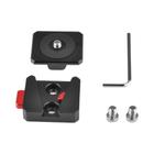 Mini Kit De Sistema Qr De Montagem De Placa De Liberação Rápida V-lock Para Tripé Monopé Dslr - MINIFOCUS