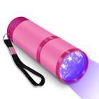 Mini lâmpada de LED UV para unhas de gel, lanterna de 9 LEDs, portátil, secador de unhas, máquina de secar unhas, ferram