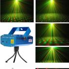 Mini Laser dj Iluminação Desenhos Festa Projetor Balada Canhão VERMELHO/VERDE LUA TEK LK-173A