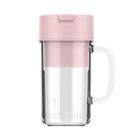 Mini Liquidificador Copo Recarregável Mixer Batedor Shake Elétrico Com Canudo 420ml