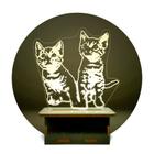 Mini Luminária Gatinhos