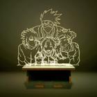 Mini Luminária Kakashi, Naruto, Sasuke, Sakura, Time 7 - ShopC