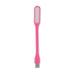 Mini Luminária Luz Lampada Led Abajur Notebook Usb Flexível Rosa - 1 Unid.