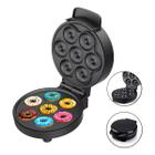 Mini Máquina De Fazer Donuts Rosquinhas Confeitaria 7 Furos 110v Cor Preto