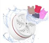 Mini Máquina De Lavar Portátil Ultrassônica Lavanderia Branco USB - Envio Rápido Roupa Íntima
