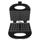 Mini Maquina De Waffle Elétrica 750watts 2 Chapas Antiaderentes