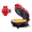 Mini Maquina de Waffles Panqueca Refeiçao Lanche Cozinha Cafe da Manha Placa Antiaderente Resistente