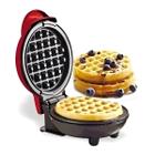 Mini Máquina Faz Waffle Panqueca Elétrica 110v Grill