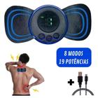 Mini Massageador Portátil Ems Recarregável Choque Relaxante - DRAIK