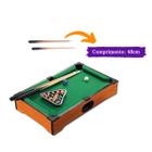 Mesa De Sinuca Mini Bilhar Jogo Brinquedo Infantil Divertido Snooker Pica  Pau Tacos Bolas - Sinuca / Bilhar Infantil - Magazine Luiza