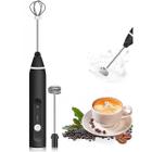 Mini Mixer 2 em 1 Inox Prepara Leite, Café e Whey com Eficácia