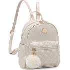 Mini mochila, bolsa Barsine Girls Fashion, couro xadrez