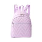 Mini Mochila Chevron Funcional para Mulheres - Design Moderno e Acolchoado